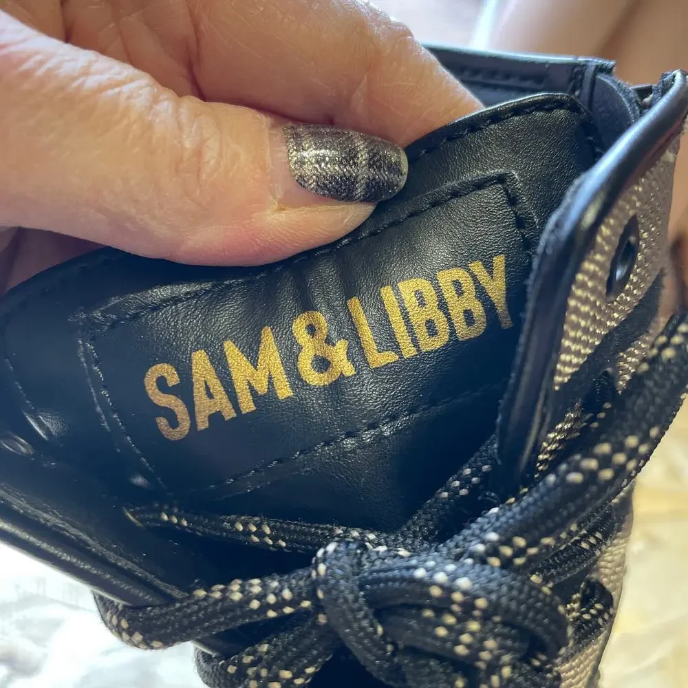 Sam & Libby Stella Embroidered Combat Boot